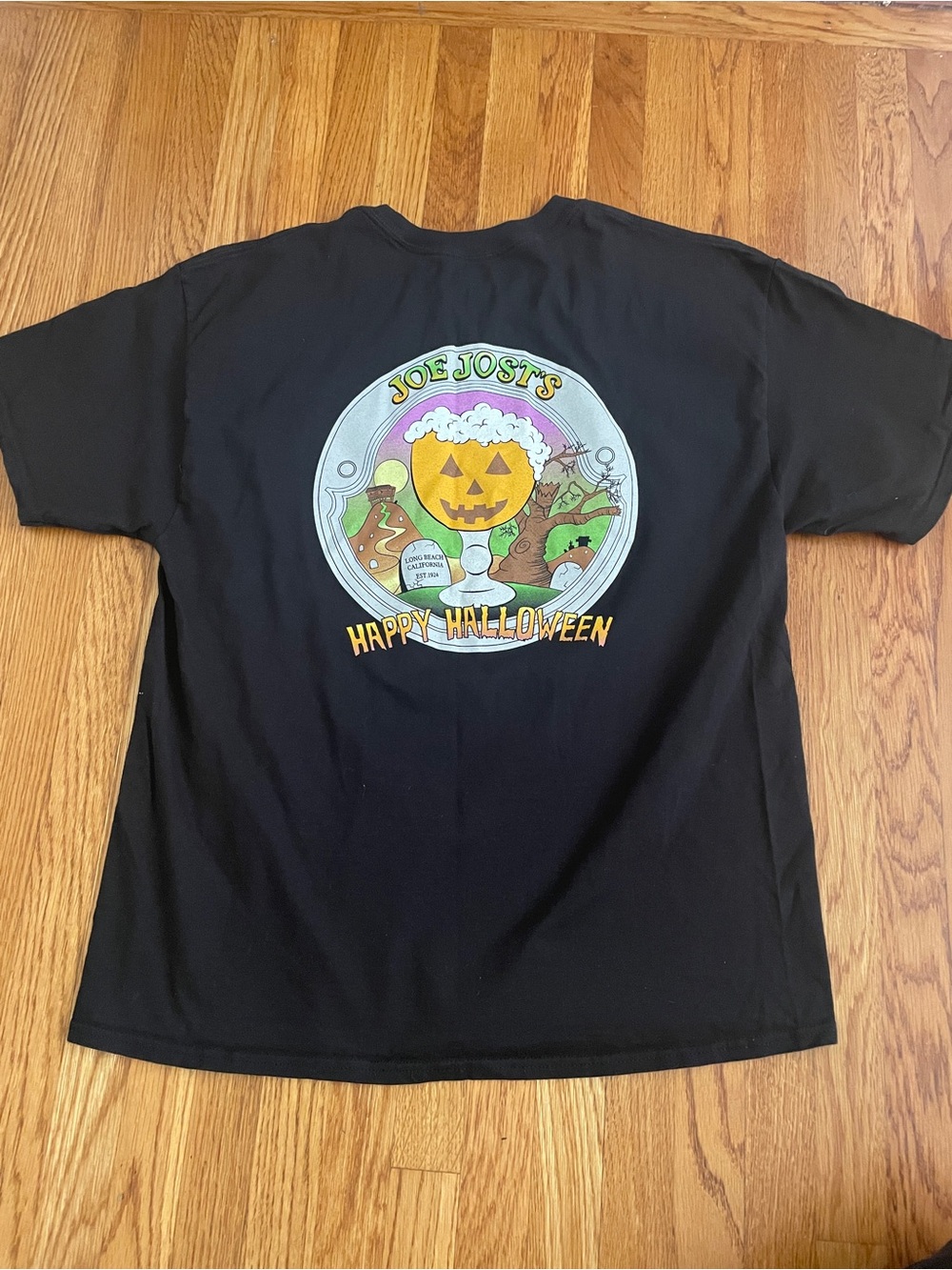 Joe Jost bar 2012 Black Halloween Graphic Tee XL